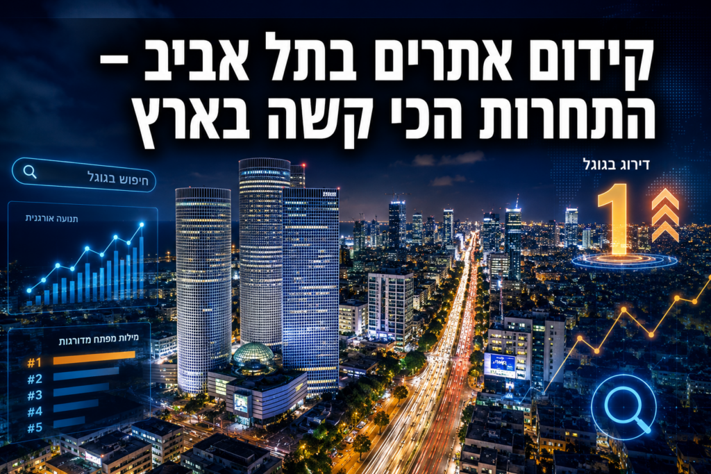 קידום אתרים בתל אביב – למה התחרות הכי קשה בארץ ואיך לנצח