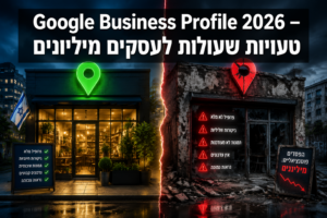 Google Business Profile 2026 – טעויות שעולות לעסקים מיליונים