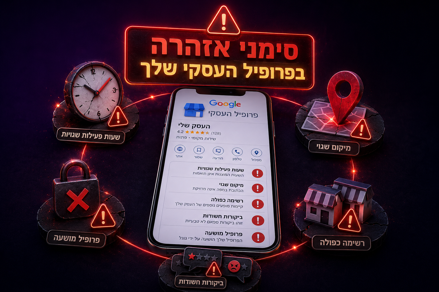איך לתקן טעויות נפוצות בפרופיל עסקי בגוגל בלי לשלם ליועץ