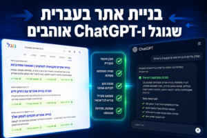 בניית אתר בעברית שגוגל ו-ChatGPT אוהבים – צ'ק ליסט מלא