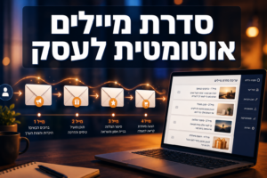 סדרת מיילים אוטומטית לעסק בעברית – מה לכתוב ומתי לשלוח