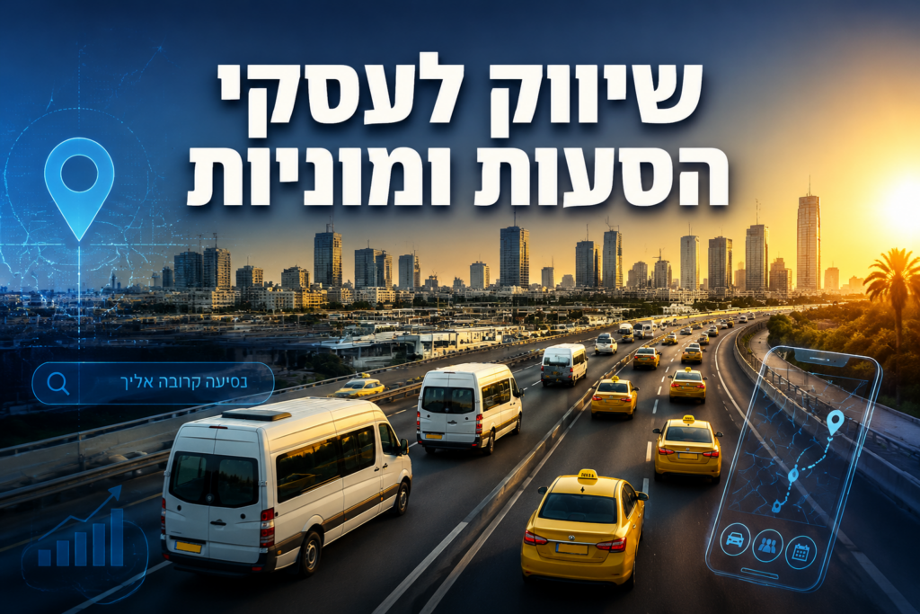 שיווק לעסקי הסעות, נהגי מוניות וחברות לוגיסטיקה