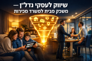 שיווק לעסקי נדל"ן – משפך מבית למשרד מכירות