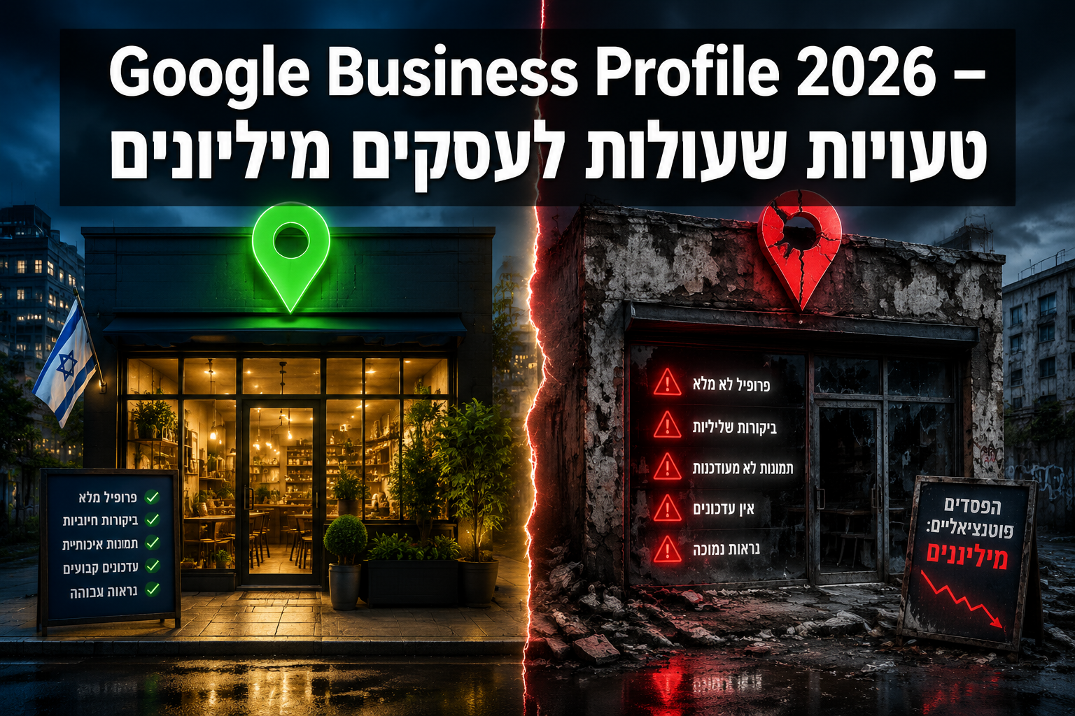 Google Business Profile 2026 – טעויות שעולות לעסקים מיליונים