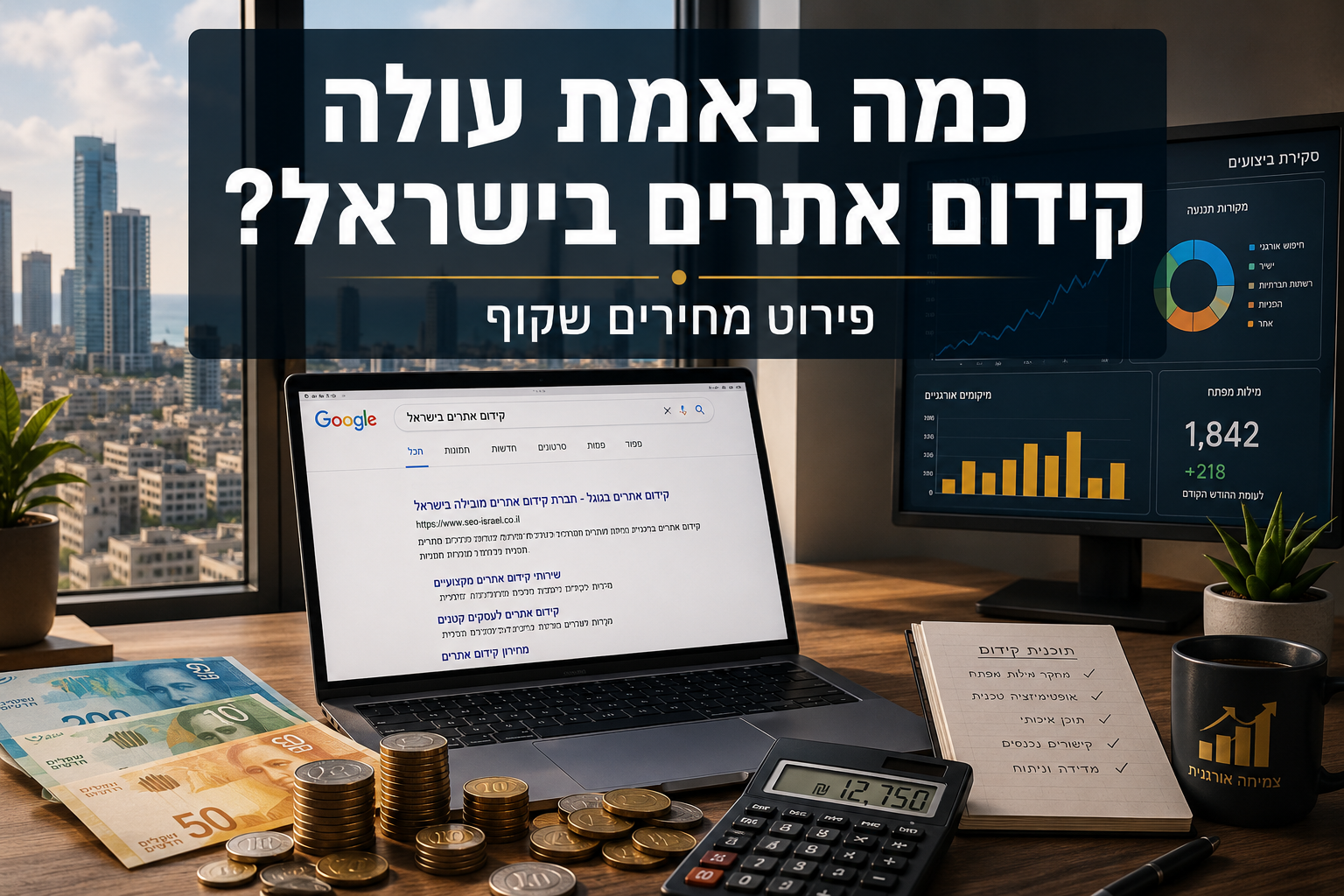 כמה באמת עולה קידום אתרים בישראל? פירוט מחירים שקוף