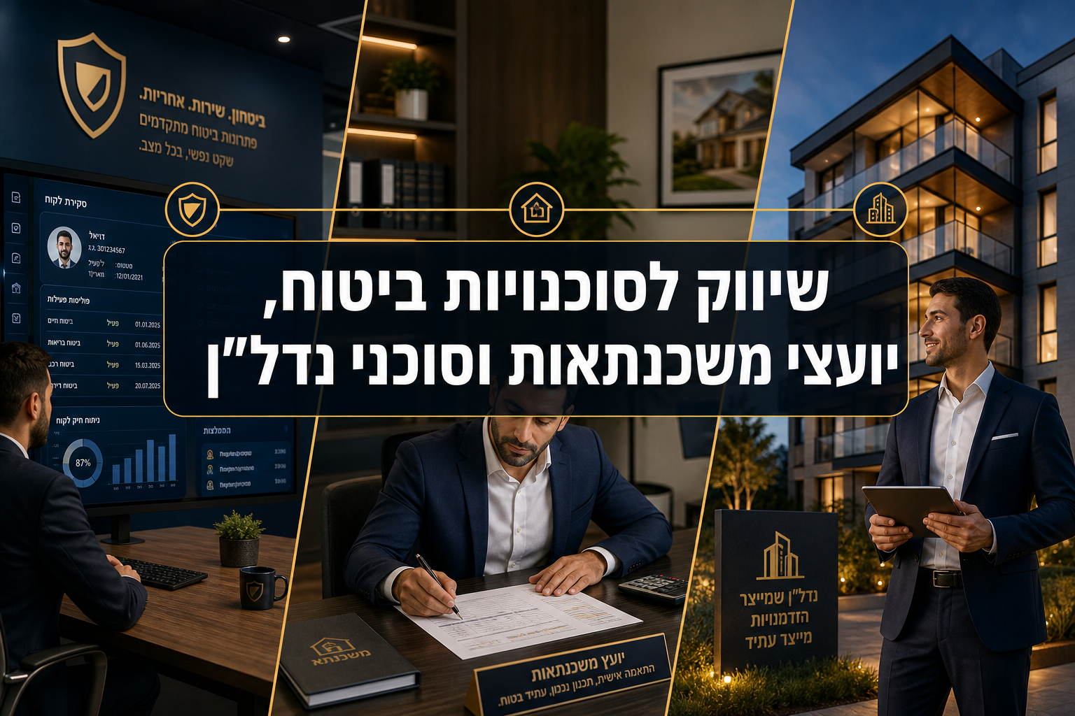 שיווק לסוכנויות ביטוח, יועצי משכנתאות וסוכני נדל"ן