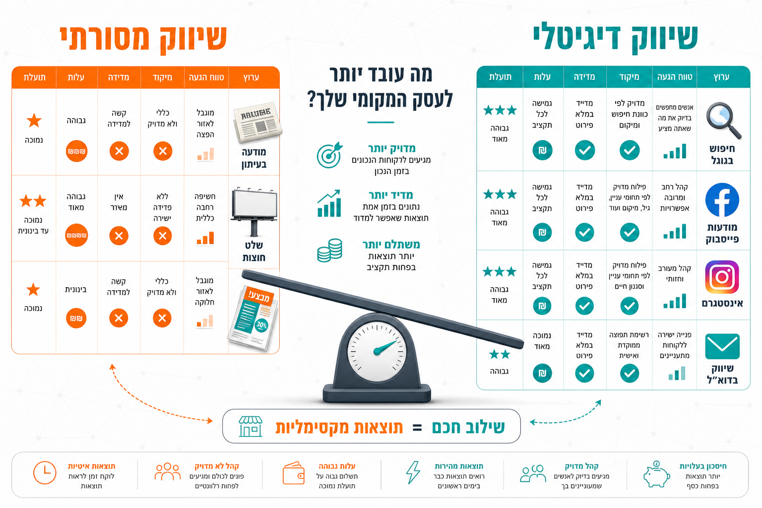 שירותי קידום עסקים בקריות – מחירים והשוואה